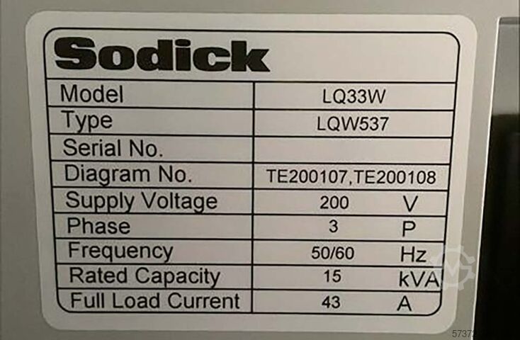 Drahterodiermaschine Sodick AQ 537L