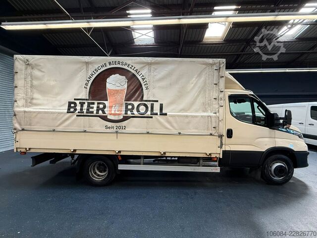 Transporter mit Pritsche & Plane IVECO Daily 72-210 Getränkeaufbau AUTOM. AC R-CAM AHK