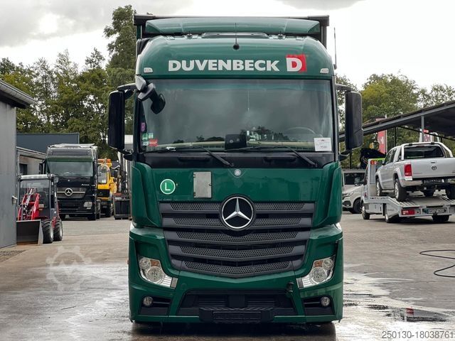 Flatbed truck with tarp MERCEDES-BENZ Actros 1842 EU6Voll-Luft Retarder Jumbo