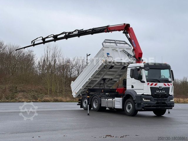 Truck mounted crane MAN TGS 26.520H 4x4 Meiler + HMF 2320 Lenk/Lift