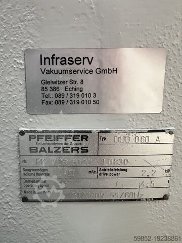 Vakuumpumpe Pfeiffer DUO 060 A
