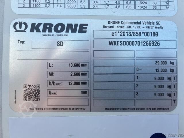 Kühlauflieger Krone Cool Liner Duoplex Steel Standard