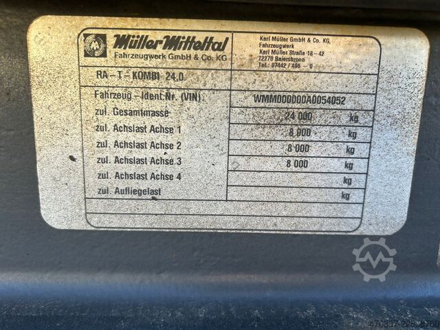 Abrollanhänger MÜLLER-MITTELTAL TA-T Kombi 24 / Abroll / Absetzer