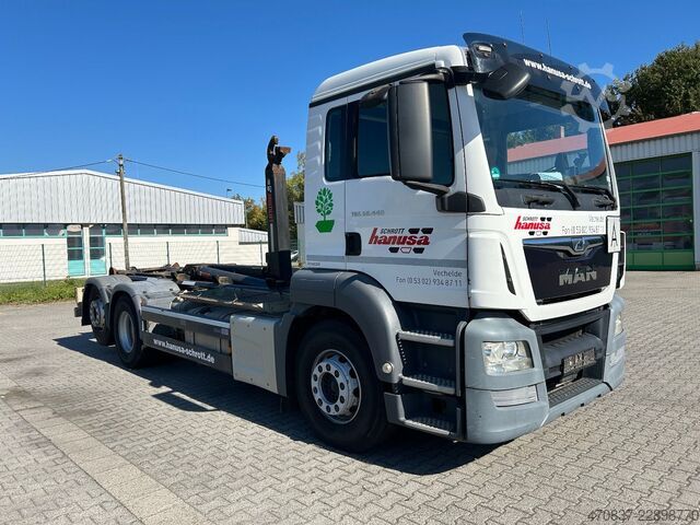 Abrollkipper MAN TGS 26.440 / 6x2-4 / Hiab XR21S59