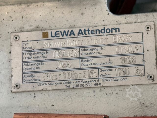 Schweißtisch LEWA Schweissvorrichtung EB42x