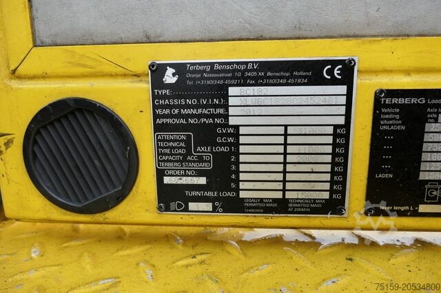 Swap body truck Terberg BC 182 Kamag Wiesel WBH 25 Umsetzfahrzeug