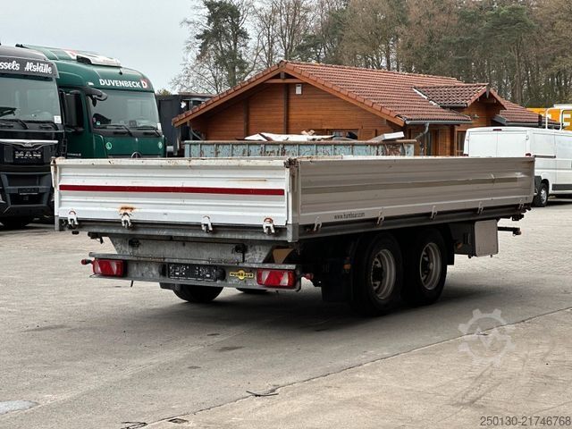 Three-way tipper trailer HUMBAUR HK Kipper Anhänger mit Rampen