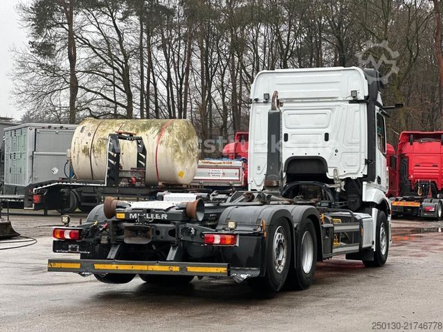 Roll-off tipper truck MERCEDES-BENZ Actros 2548 L Meiller-ARK, Nachlauf-Lift-Lenkach