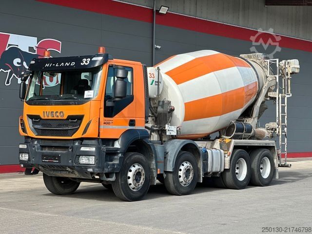 Concrete mixer truck IVECO AD 340 8x4 BB STETTER AM9 Betonmischer 9m³