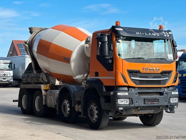 Concrete mixer truck IVECO AD 340 8x4 BB STETTER AM9 Betonmischer 9m³