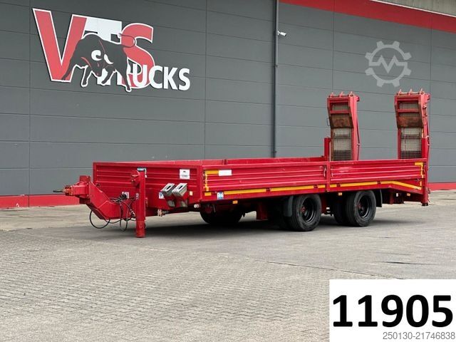 Low loader trailer BLOMENRÖHR 688/18000 Transportanhänger m. Rampe