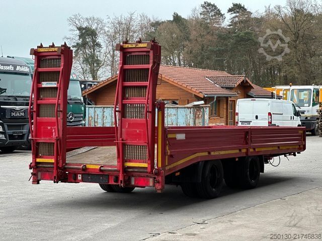 Low loader trailer BLOMENRÖHR 688/18000 Transportanhänger m. Rampe