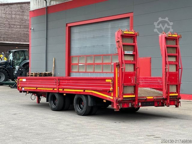 Low loader trailer BLOMENRÖHR 688/18000 Transportanhänger m. Rampe