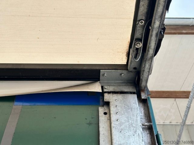 Open trailer with tarp H&W HWZPS24 TRIDEM Curtainsider AH MEGA 70m³