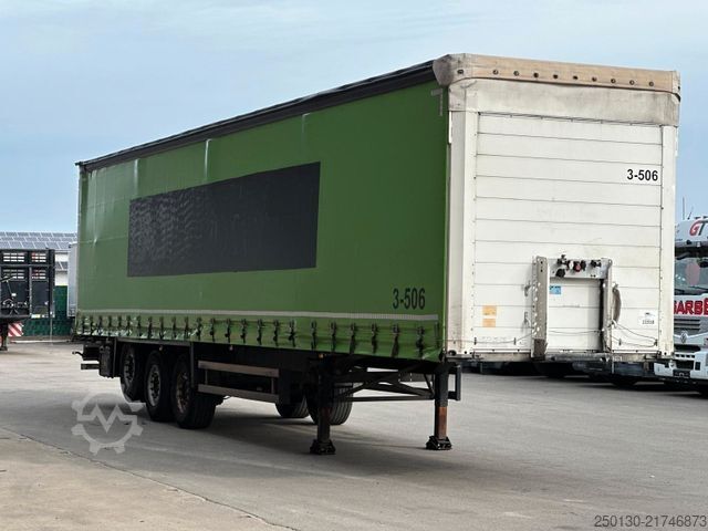 Open semitrailer with tarp SCHMITZ CARGOBULL SCS 24L Plane&Spriegel *verunfallt*