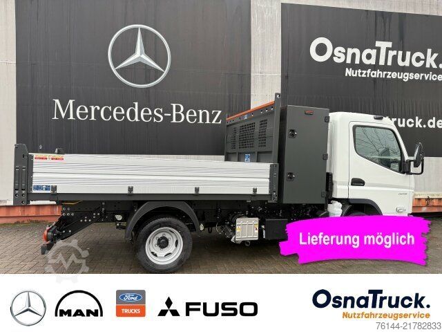 Transporter mit Kipper FUSO 3C15 AMT Hinterkipper+Box Automat.,Klima,AHK3,5t