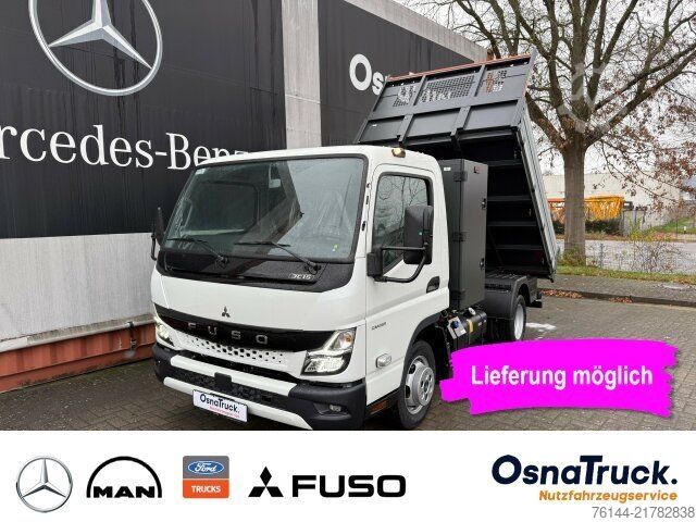 Transporter mit Kipper FUSO 3C15 AMT Hinterkipper+Box Automat.,Klima,AHK3,5t