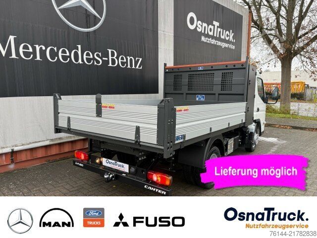 Transporter mit Kipper FUSO 3C15 AMT Hinterkipper+Box Automat.,Klima,AHK3,5t