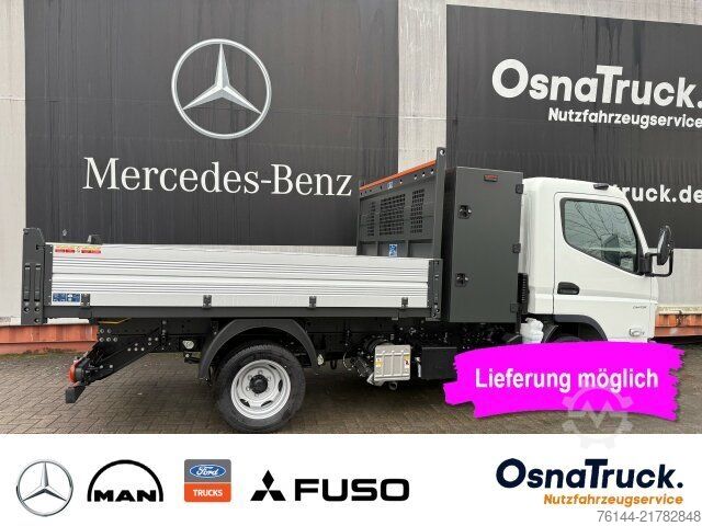 Transporter mit Kipper MITSUBISHI 3C15 AMT Hinterkipper+Box Automat.,Klima,AHK3,5t