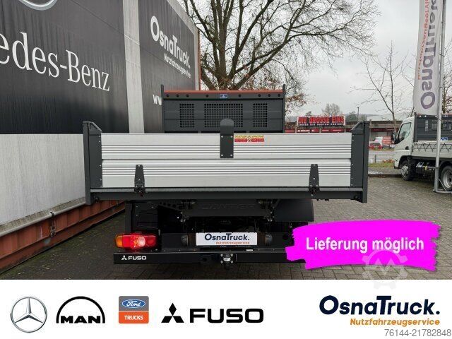 Transporter mit Kipper MITSUBISHI 3C15 AMT Hinterkipper+Box Automat.,Klima,AHK3,5t