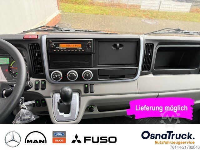 Transporter mit Kipper MITSUBISHI 3C15 AMT Hinterkipper+Box Automat.,Klima,AHK3,5t