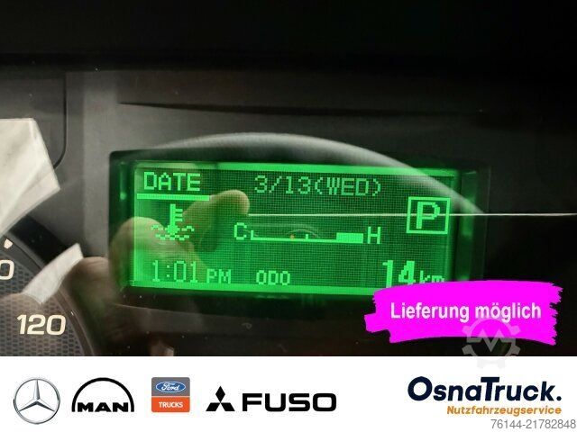 Transporter mit Kipper MITSUBISHI 3C15 AMT Hinterkipper+Box Automat.,Klima,AHK3,5t