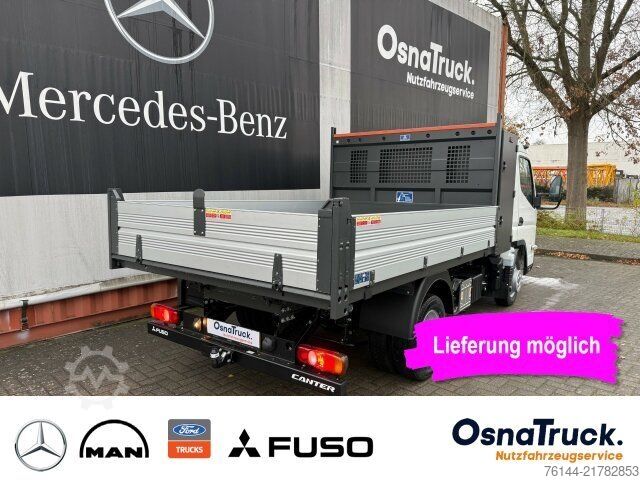 Transporter mit Kipper MITSUBISHI 3C15 AMT Hinterkipper+Box Automat.,Klima,AHK3,5t