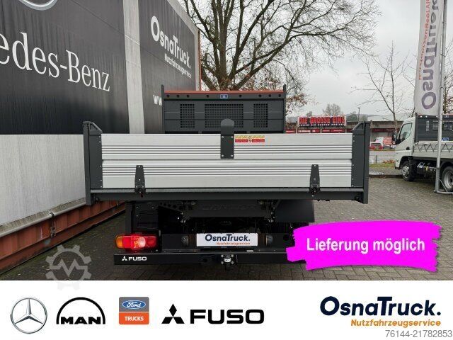Transporter mit Kipper MITSUBISHI 3C15 AMT Hinterkipper+Box Automat.,Klima,AHK3,5t