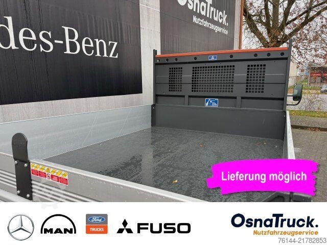Transporter mit Kipper MITSUBISHI 3C15 AMT Hinterkipper+Box Automat.,Klima,AHK3,5t