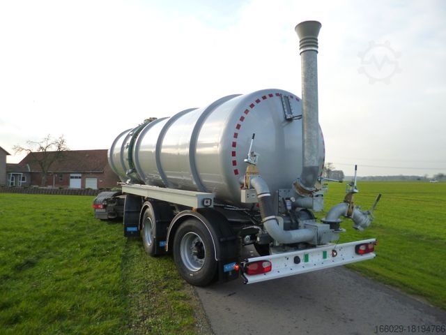 Tanker semitrailer D-TEC GĂĽlletanker FV2011 Zwangslenkung