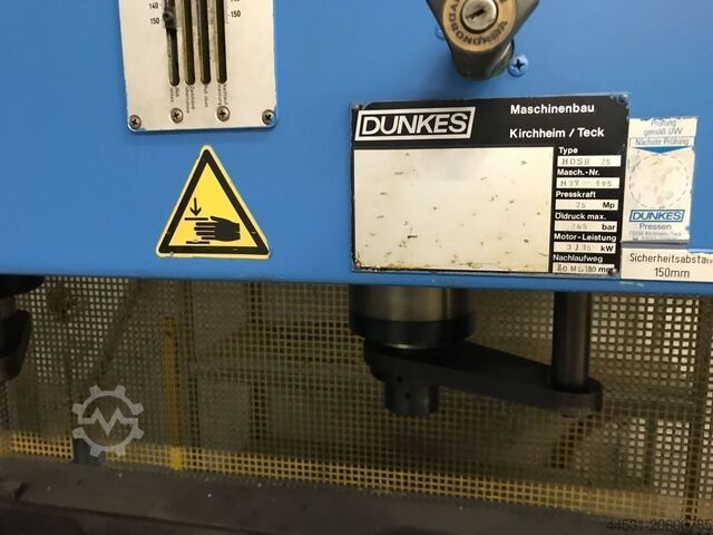 Hydraulic press Dunkes HDSR  75