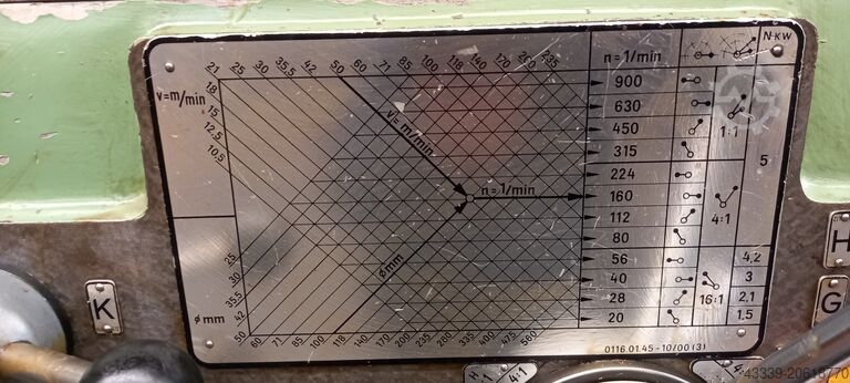 Lead/traction spindle lathe VDF HEIDENREICH & HARBECK 24 RO