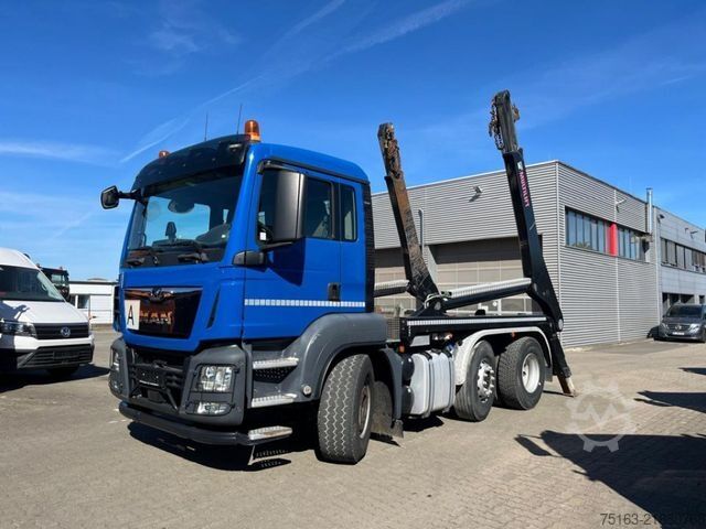 Skip truck MAN TG-S 26.470 6x2 BL Absetzkipper Hiab Multilift