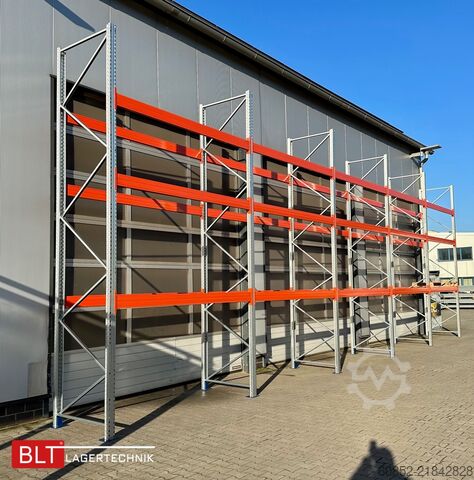 Heavy-duty shelf ca. 14 lfm. Palettenregale H: 500cm Fachlast: 4500 kg , 60 Palettenplätze