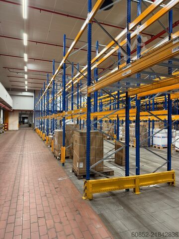 Heavy-duty shelving pallet racks 14 lfm Jungheinrich MPB Palettenregale H: 500cm, Fachlast: 2100 kg