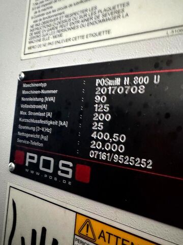 Universal machining center POS Mill H 800 U