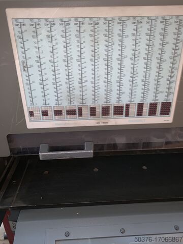 Hydraulische Prüfpresse 102 x 142 cm - 600 Tonnen Bobst Easypress 142