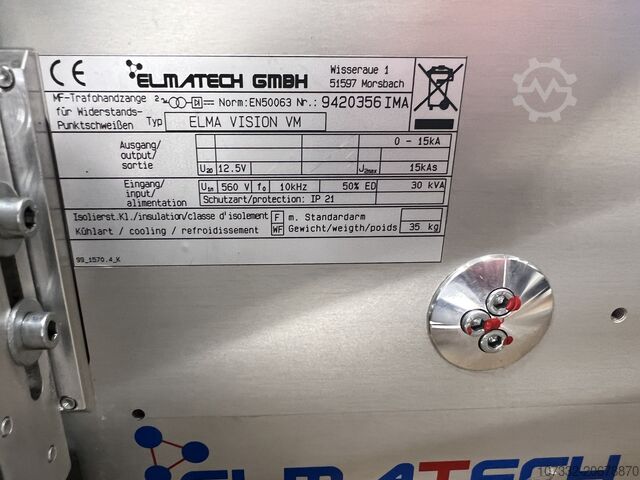 Punktschweissmaschine ElmaTech GmbH MIDIspot Vision QSVM 9000/12000T