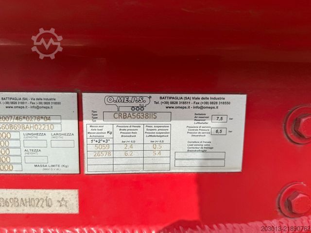 Silo semitrailer  O.ME.P.S. o ADR 3 Achs 60.000 Liter
