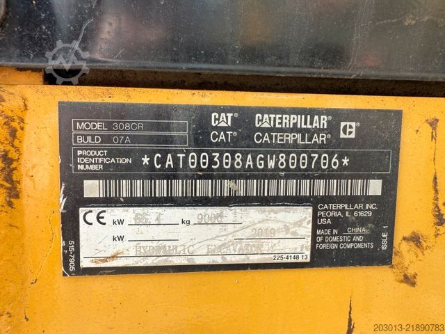 Chain excavator  308CR 07A Kettenbagger 9 Tonnen *4.264 BTH