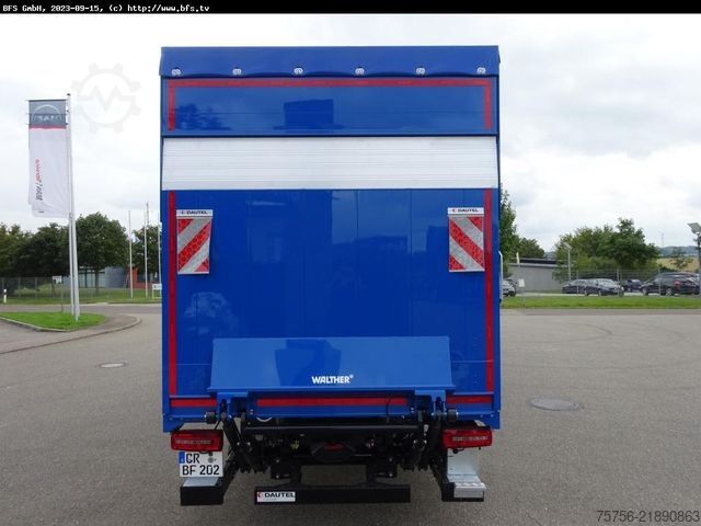Flatbed truck with tarp MAN TGL (TG3) 12.250 4x2 BL CH Plane, Walther, LBW