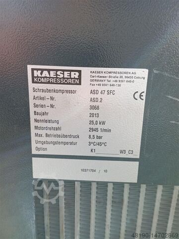 Schraubenkompressor Kaeser ASD 47 SFC