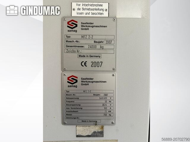 Horizontal-Bearbeitungszentrum SAMAG MFZ 2-2