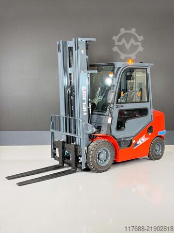 Diesel front loader Heli CPCD25-H3-Diesel 2,5t 6m Kabine-KUBOTA - Garantie