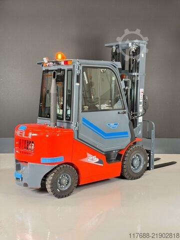 Diesel front loader Heli CPCD25-H3-Diesel 2,5t 6m Kabine-KUBOTA - Garantie