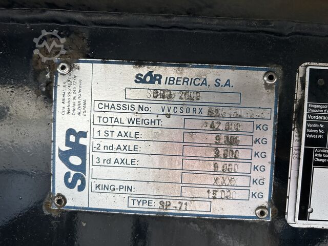 Refrigerated/freezer transport SOR Iberica SP71 / Carrier Vector 1850 / Frigo Box / BPW Dr...