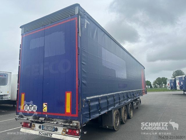Auflieger mit Pritsche & Plane Schmitz Cargobull Curtainsider Mega
