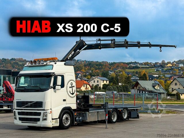Truck mounted crane VOLVO FH 13 400 Pritsche 6,55m *HIAB XS 200 C-5 + FUNK