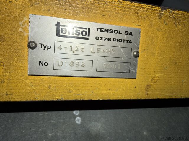 Schwenkbiegemaschine Tensol 4- 1,25 LE -HY