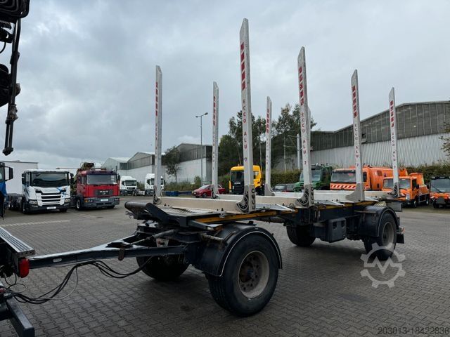 Logging truck DAF XF 530 6x2 Holztransport Kran PENZ 15Z9.50 *Anh.
